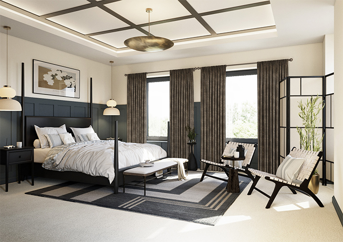 Chenille (Blackout) Pencil Pleat, Latte - Ready Made Curtains - Image 8